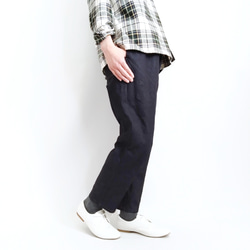 再販！× 11  新！デニムのなんでもないパンツ  中厚の11oz  日本製の本格デニム  濃いめのインディゴ 5枚目の画像