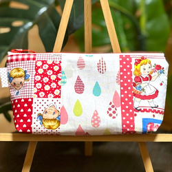 再販⭐︎ユキエモン生地使用⭐︎ミニファスナーポーチ⭐︎ちょこっと