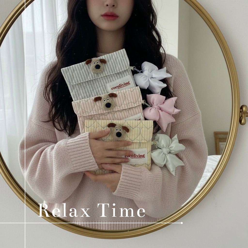 【新色☆今日のわんこマルチケース】韓国生地、母子手帳、おくすり手帳、マルチケース、通帳ケース、愛犬手帳