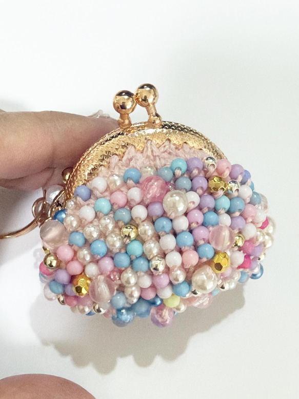 世界に一つだけの★オリジナル小銭入れ★ハンドメイド ハンドメイド] ビーズ小銭入れキーホルダー 小銭入れ・コインケース
