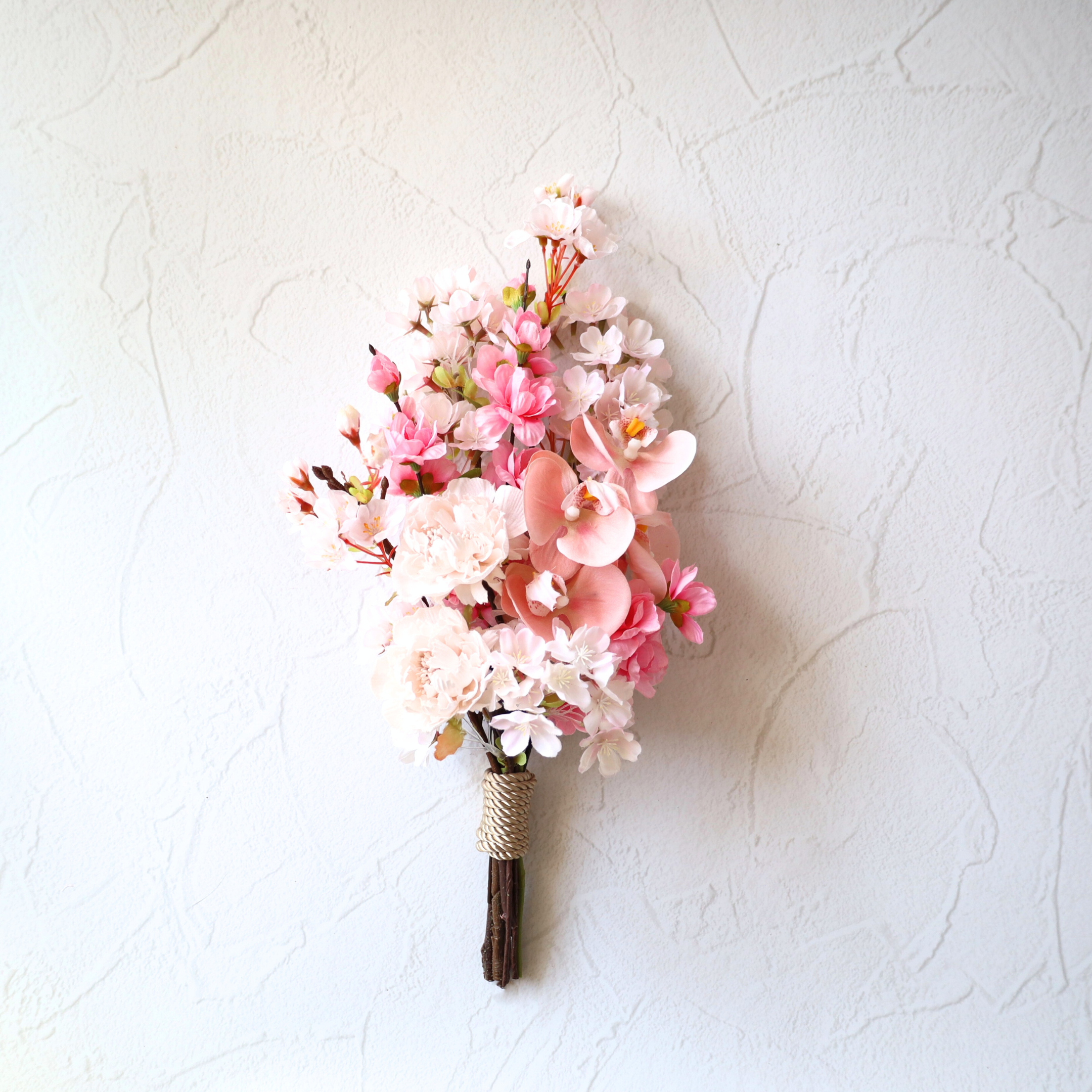 桜2026　春の息吹❀桜束　和装婚　和装ブーケ　和装小物　ブーケ　クラッチブーケ　ブライダル　ウェディング　結婚式　花束