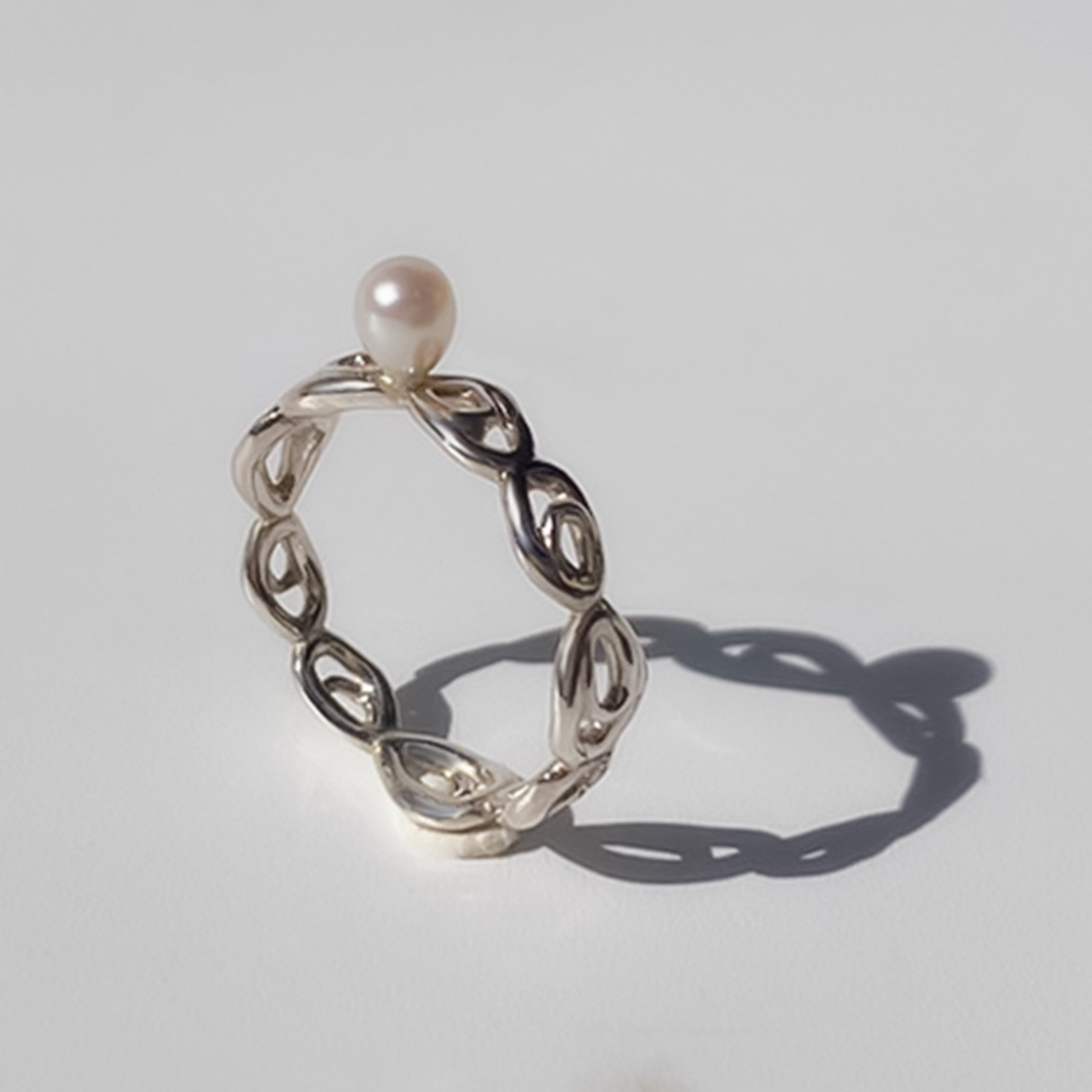 pearl ring　デザインリング【Silver925/サイズ13】