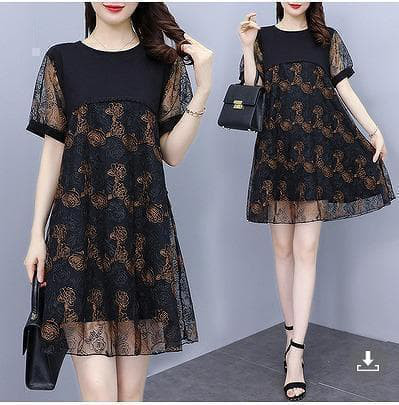 大きいサイズ レディース 春 夏 ワンピース　新品 半袖