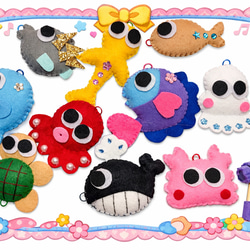 大漁♪お魚釣りセット☆フェルト、ハンドメイド！手作りおもちゃ！室内