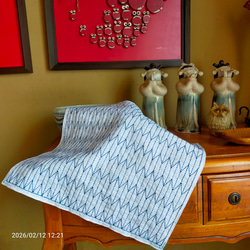 刺し子 正藍染め テーブルランナー （変わり平山道。） その他