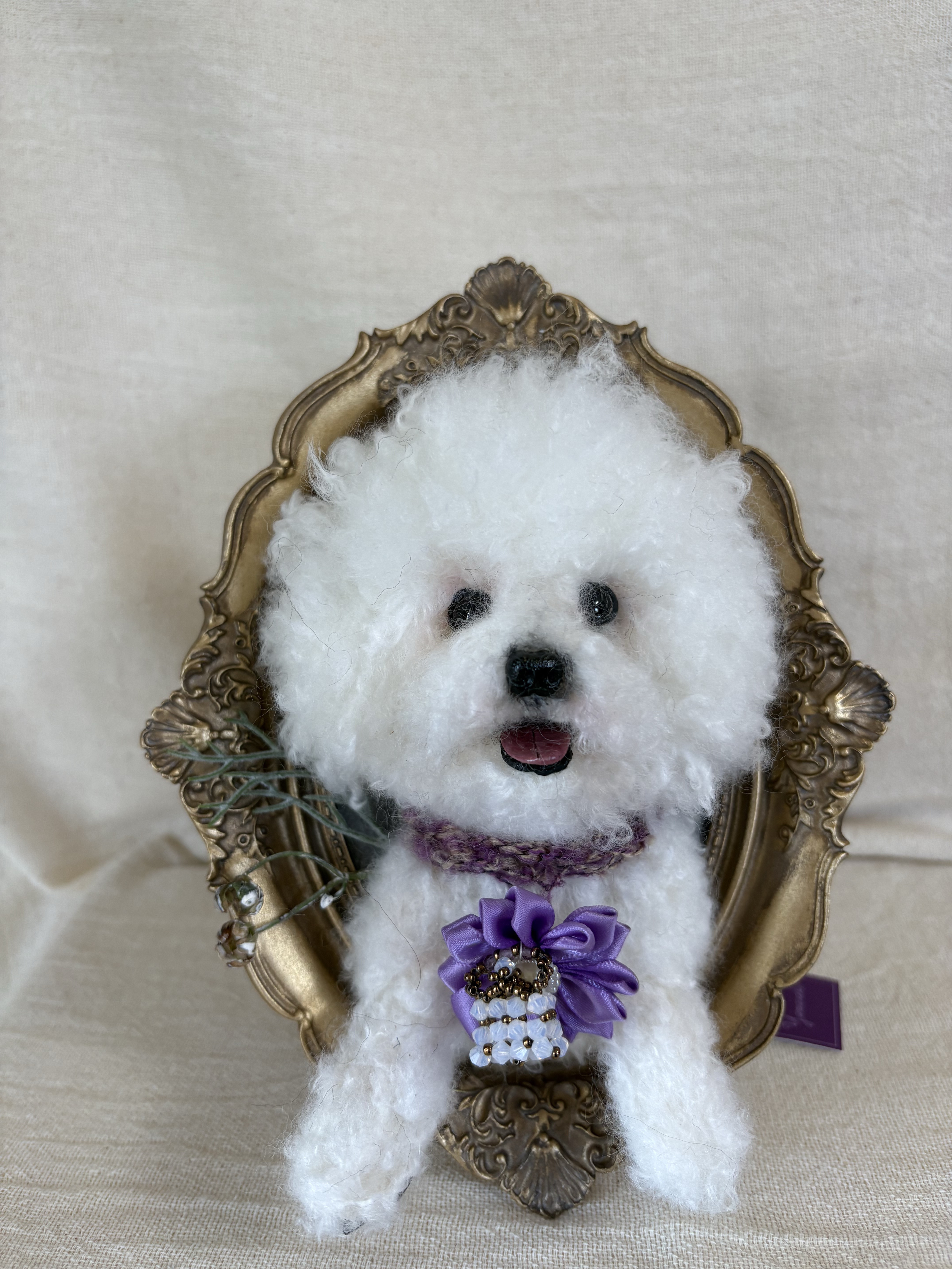 ビションフリーゼ　トイプードル　羊毛フェルト　羊毛　羊毛犬　愛犬　プレゼント