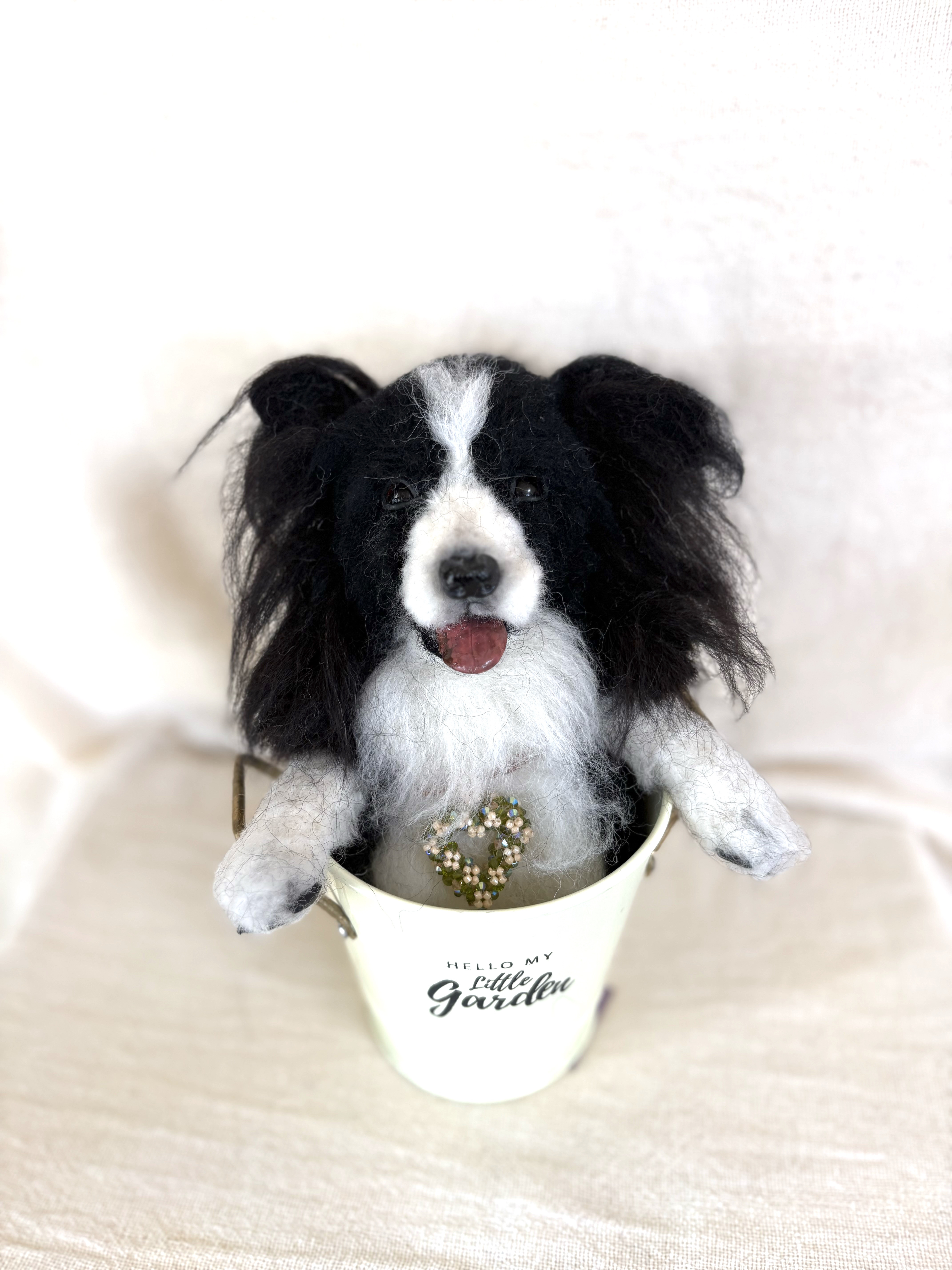 ボーダーコリー　羊毛　羊毛フェルト　羊毛犬　愛犬　プレゼント　メモリアル