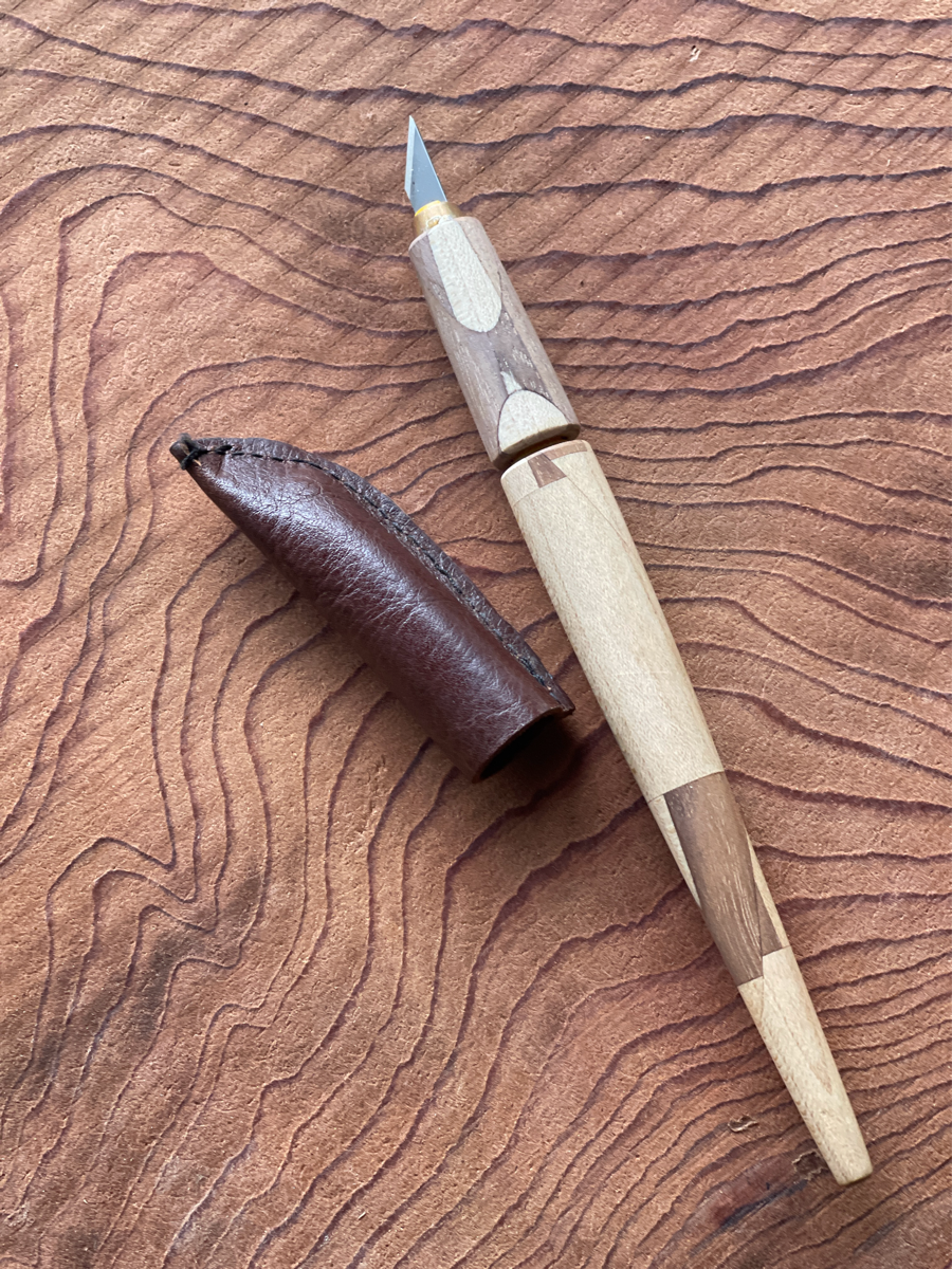 寄木のアートナイフ　オール木軸