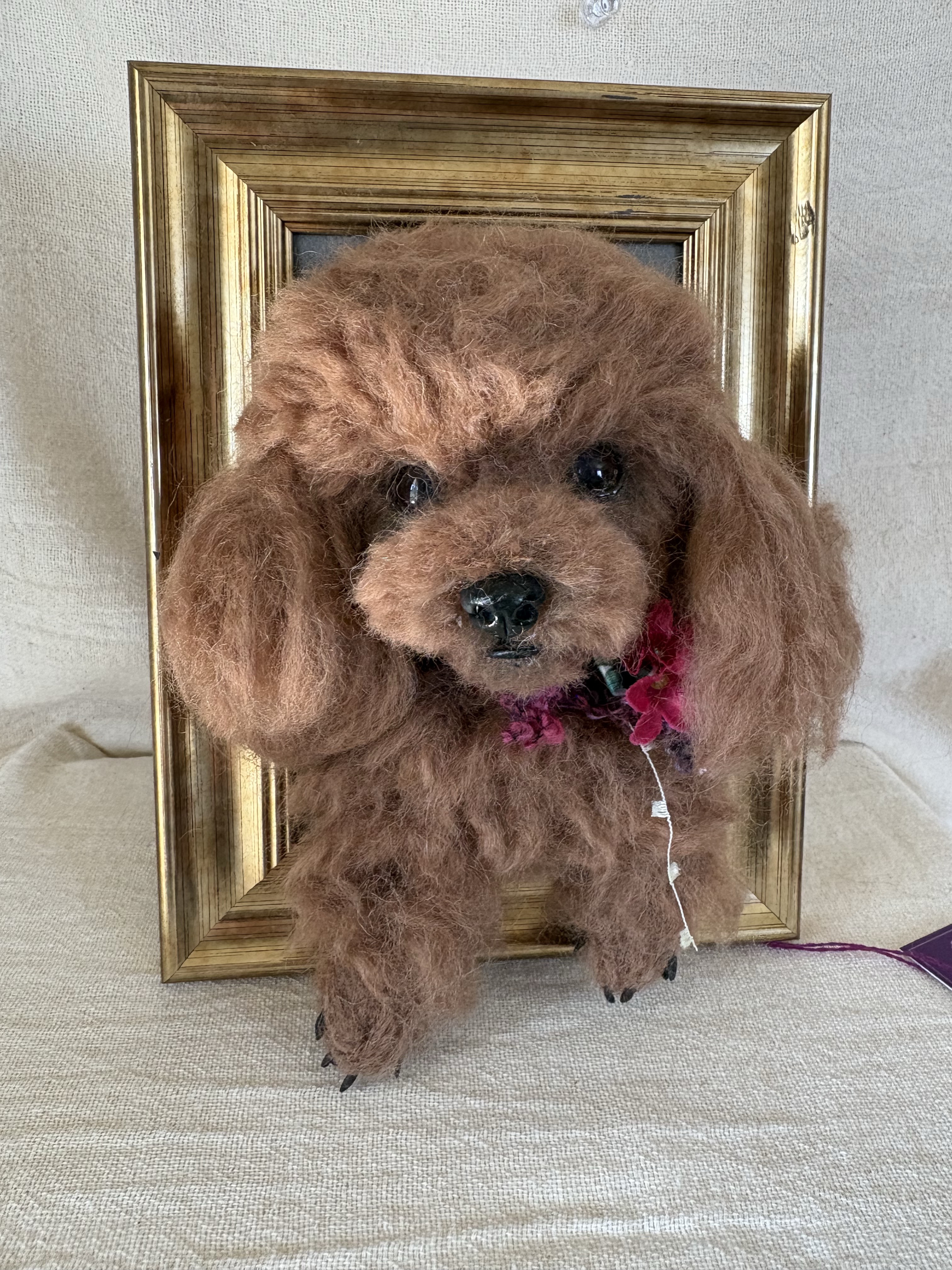 トイプードル　トイプー　フレーム　額　羊毛フェルト　羊毛　愛犬　プレゼント　メモリアル