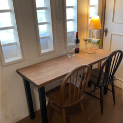 カフェw1500×D460 カウンターテーブル アンティーク風ダイニング