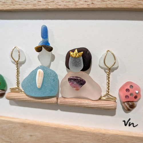 シーグラスアート ひなまつり インテリア雑貨 【S50】 その他