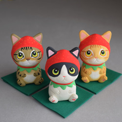 12月28日発送予定】2026干支 午（うま）年帽子をかぶった猫【他の商品