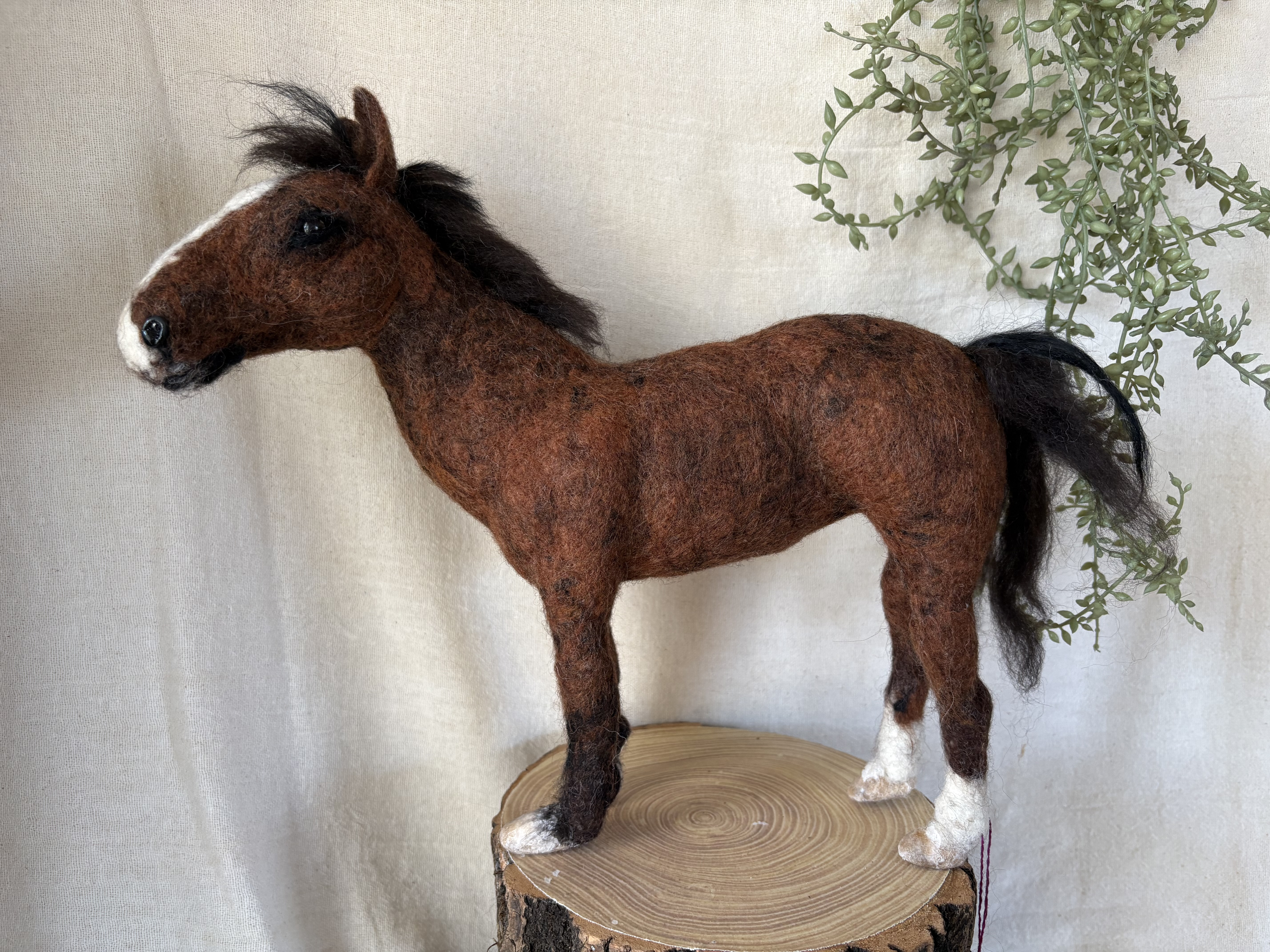 馬　うま　horse 羊毛フェルト　羊毛　干支　置物　プレゼント　愛馬