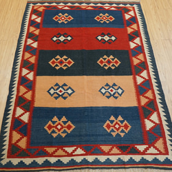 121×83cm【アフガニスタン手織り絨毯 カールモハメディ】ペルシャ絨毯