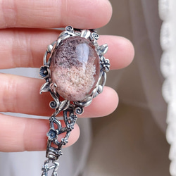 天然無処理 ラリマー 置物(原石) 鑑賞石 ※鑑賞台付き（木造） その他