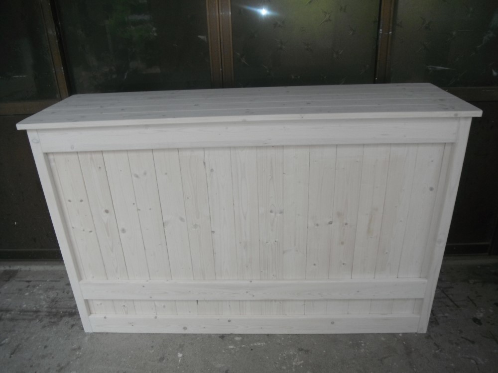 はる様オーダー［受注製作］受付カウンターテーブル　【1200】【オールホワイト】☆