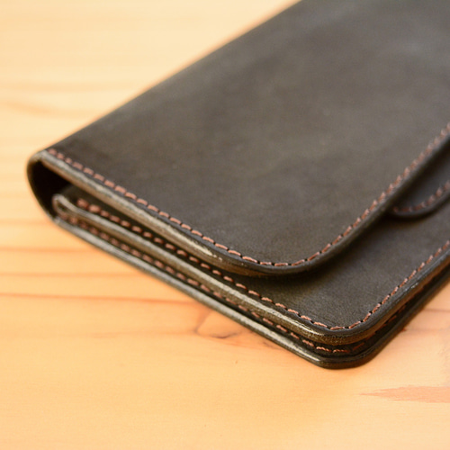 イタリアンレザー ロングトラッカーウォレット メンズ 長財布 本革