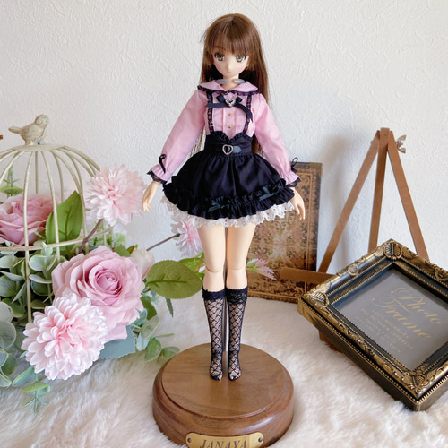 JANAYA ハンドメイド オビツ24服 アゾンQ'z body服 黒色スカート
