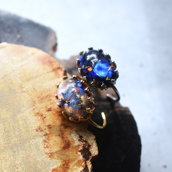 春季新品【數量有限，均碼】奇幻席勒復古捷克玻璃龍息SV925（戒指） 第16張的照片