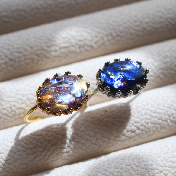 春季新品【數量有限，均碼】奇幻席勒復古捷克玻璃龍息SV925（戒指） 第15張的照片