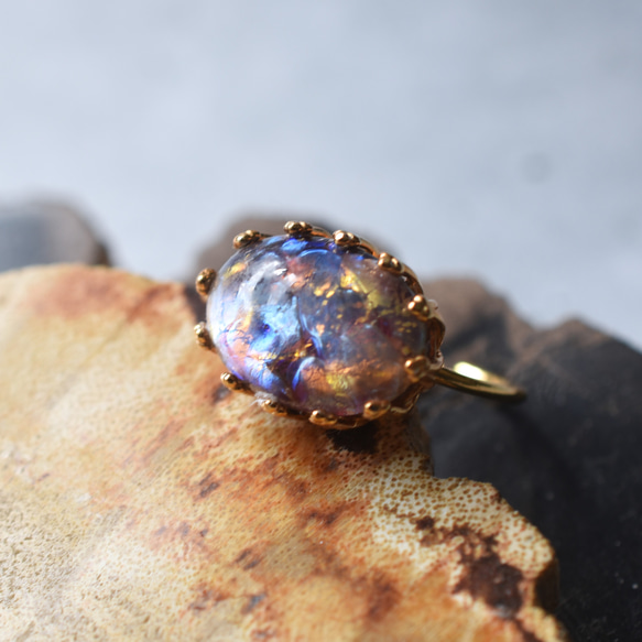 春季新品【數量有限，均碼】奇幻席勒復古捷克玻璃龍息SV925（戒指） 第10張的照片