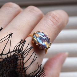 春季新品【數量有限，均碼】奇幻席勒復古捷克玻璃龍息SV925（戒指） 第12張的照片