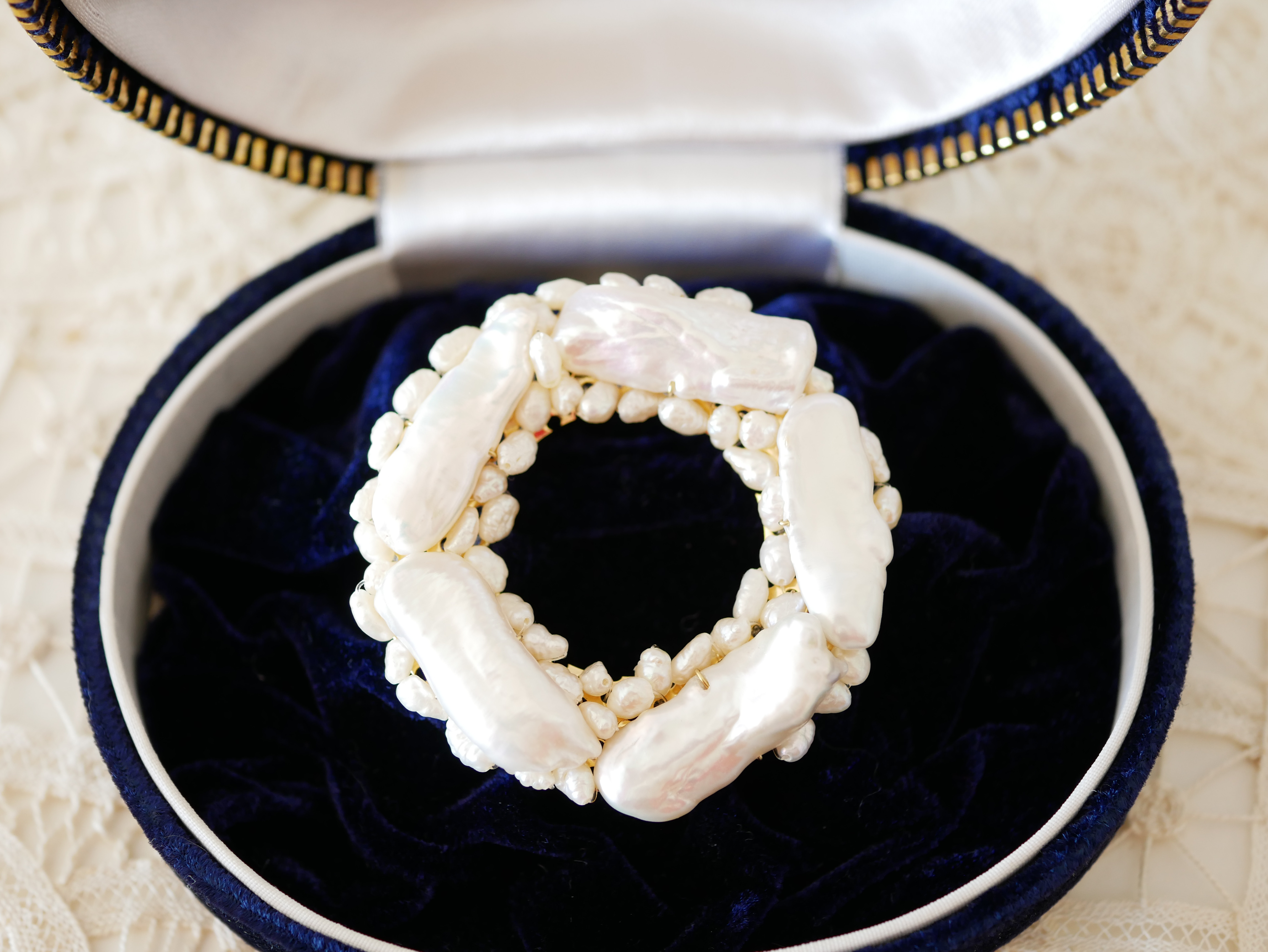 新作　Baroque Pearl Crown　卒業式・入学式にも