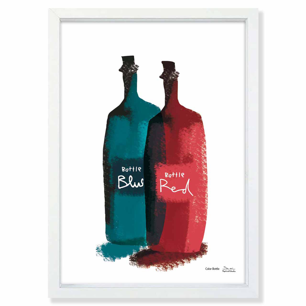 ツインボトル　送料無料　あらゆるお部屋のポスター　イラスト　ポスター　アートポスター　アート/sei検索新着順　3860