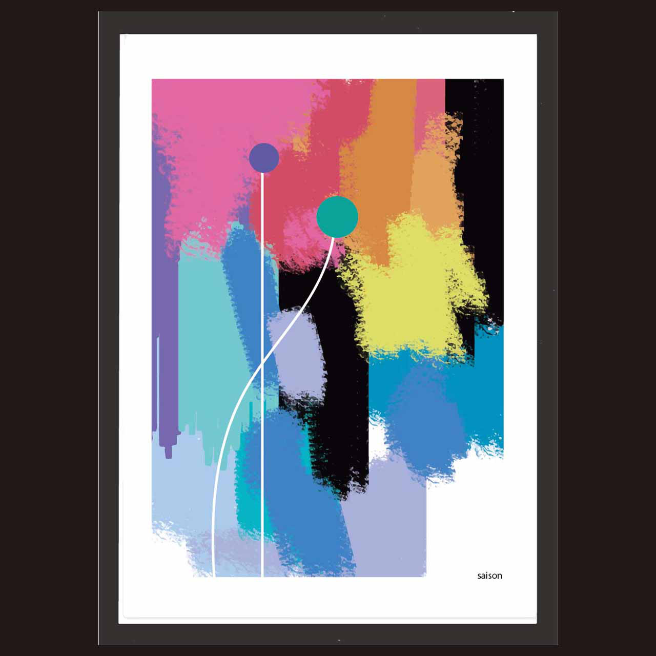 アートの一輪　花　送料無料　イラスト　お気に入り12000件突破　アートポスター　アート/sei検索新着順　4002