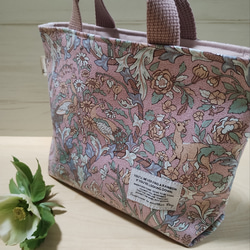 リバティ×ミナペルホネンコラボ スリーピングローズ帆布使用 花柄