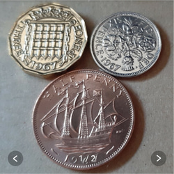 英国幸せのシックスペンス イギリス 7枚セットラッキー6ペンス コイン