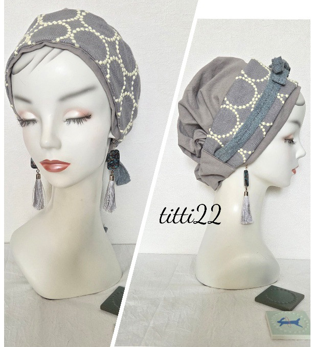 πεω【ミナペルホネン タンバリン】 帽子にもなるヘアターバン