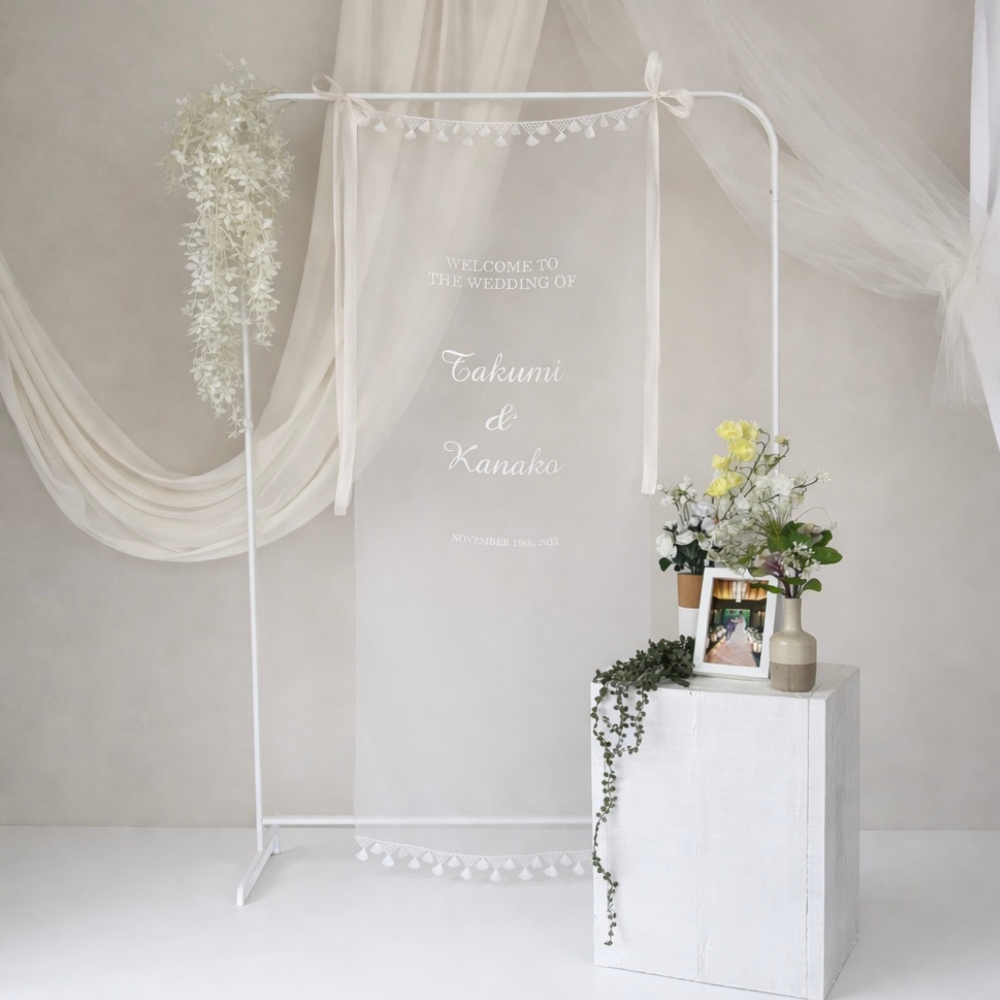 タッセルレースウェルカムタペストリー/ウェディングタペストリー