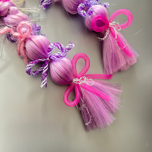 受注制作】染めずに派手髪楽しみたいキッズ向けヘアゴムエクステ♡ゆめ