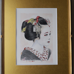 みとせ(三年)の夢 ※価格見直しを実行しました。 油絵 舞妓 京都 祇園