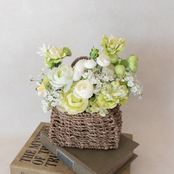 ドライフラワー風バラのスワッグ アーティフィシャルフラワー 造花