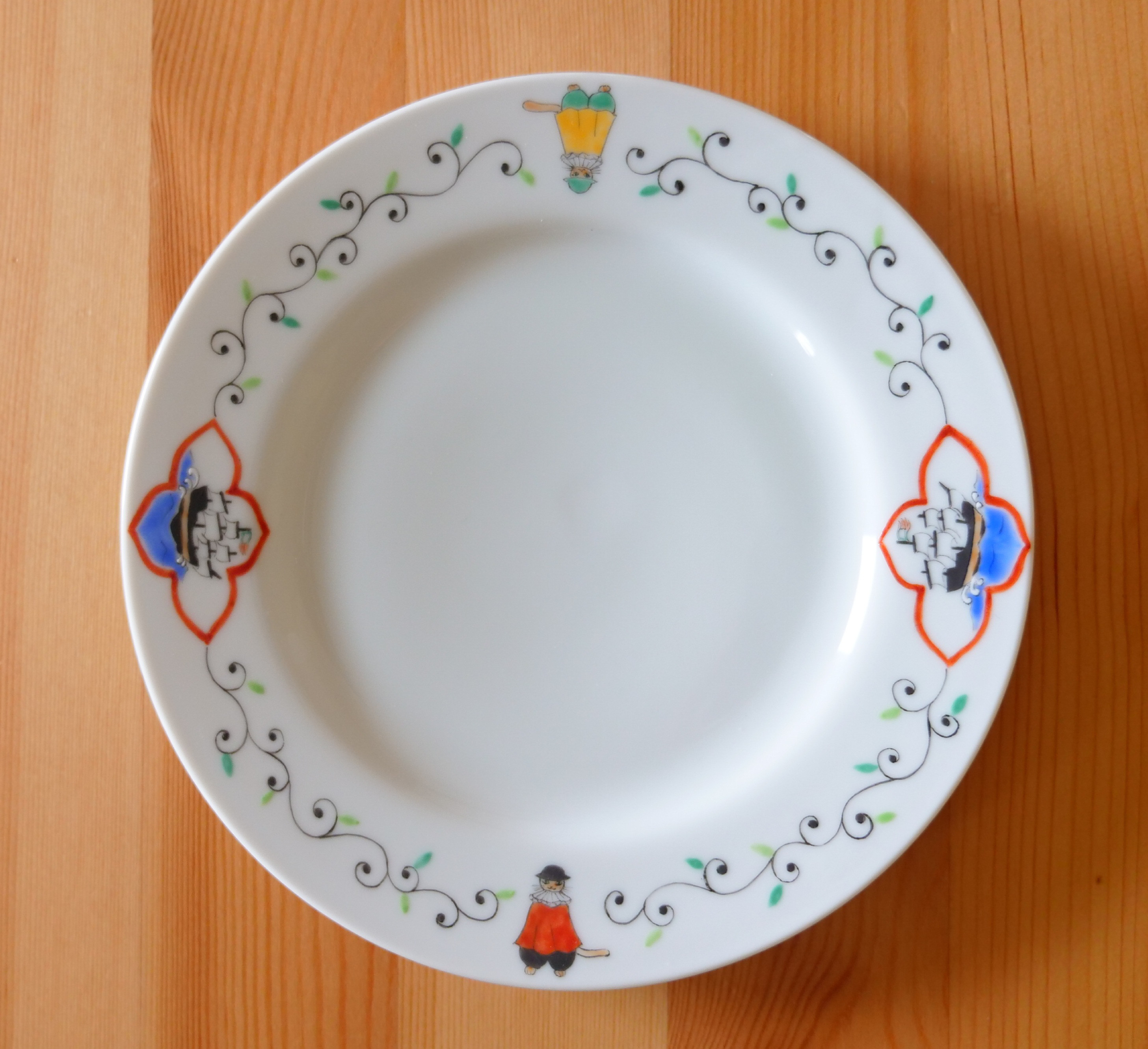 【受注販売】南蛮猫　リム皿（大）