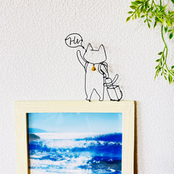 上質なワイヤーアート 猫】ワイヤーアート ワイヤークラフト 針金