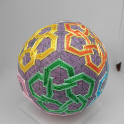 手まりN66 バラ 直径11.5cm[てまり 手毬 手鞠] その他インテリア雑貨