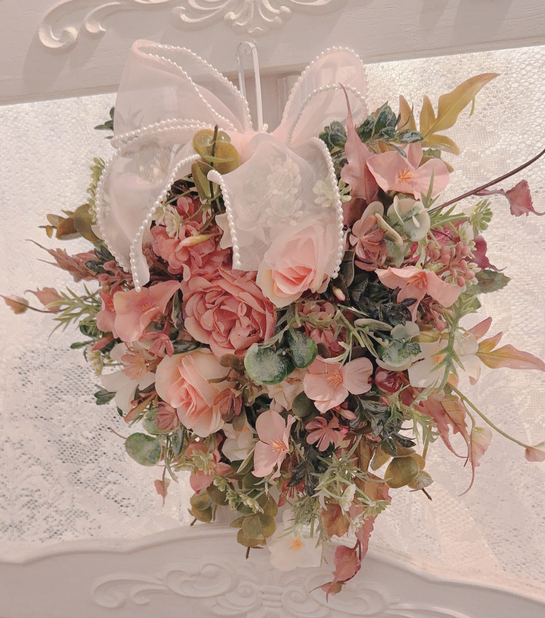 ❤️SALE❤️ピンクハートナチュラルリースアレンジ