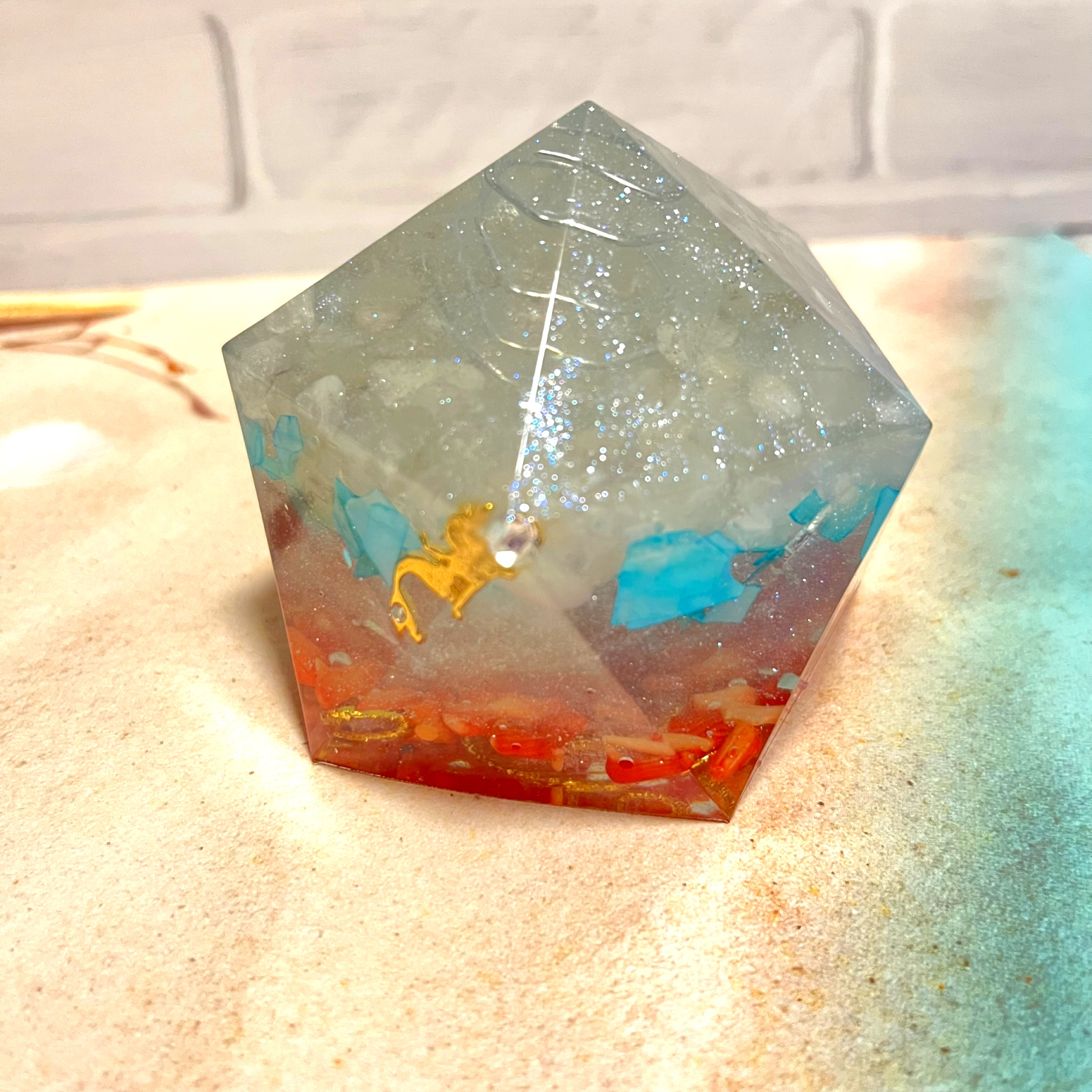 【最幸のパートナーシップを】オルゴナイト　ブルームーンストーン