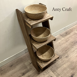 サイズオーダー可】【引取可能】無垢材 アンティーク風収納ベンチ UN