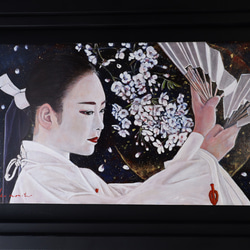 みとせ(三年)の夢 ※価格見直しを実行しました。 油絵 舞妓 京都 祇園