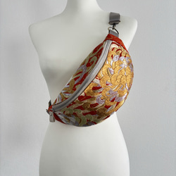 帯リメイクバッグ あずま袋、風呂敷袋、エコバッグ、ショッピング