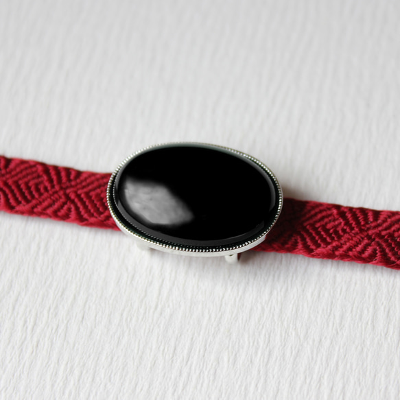 ●帯留 オニキス 7枚目の画像