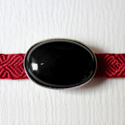 ●帯留 オニキス 8枚目の画像