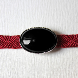 ●帯留 オニキス 1枚目の画像