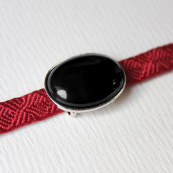 ●帯留 オニキス 2枚目の画像