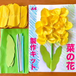 菜の花 春 入園 入学 卒園 卒業 保育園 幼稚園 高齢者施設 製作キット