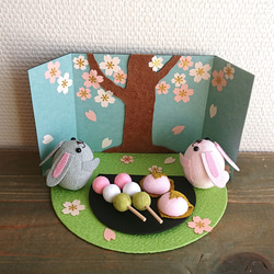 ミニ座布団 紗綾形 8cm角 4枚セット 置物用 飾り座布団 その他